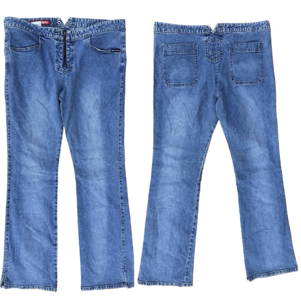 Y2K does 70's Unionbay Mid Rise Bootcut Medium Wash Jeans Size 13 Juniors